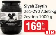 ZEYTİNO SİYAH ZEYTİN 1 KG